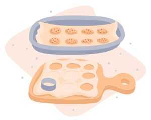 Cookies Baking Illustration