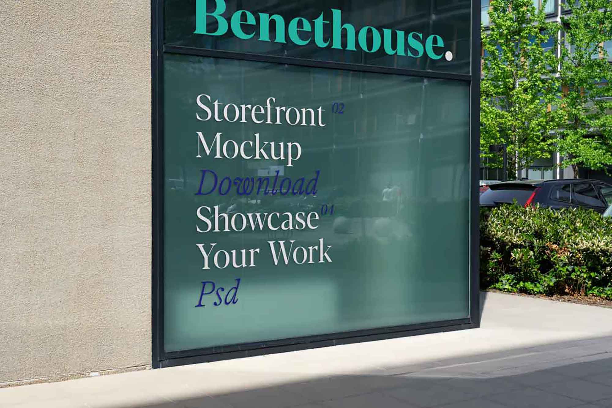 Corner Storefront Mockup