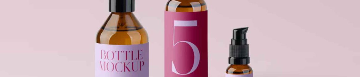 Cosmetic Bottles Mockup Cosmetic Bottles Mockup