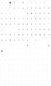 Mapa de caracteres da fonte Creator Campotype Smcp