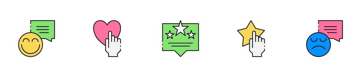 Customer Reviews and Feedback Icons