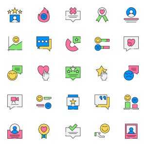 Customer Reviews and Feedback Icons