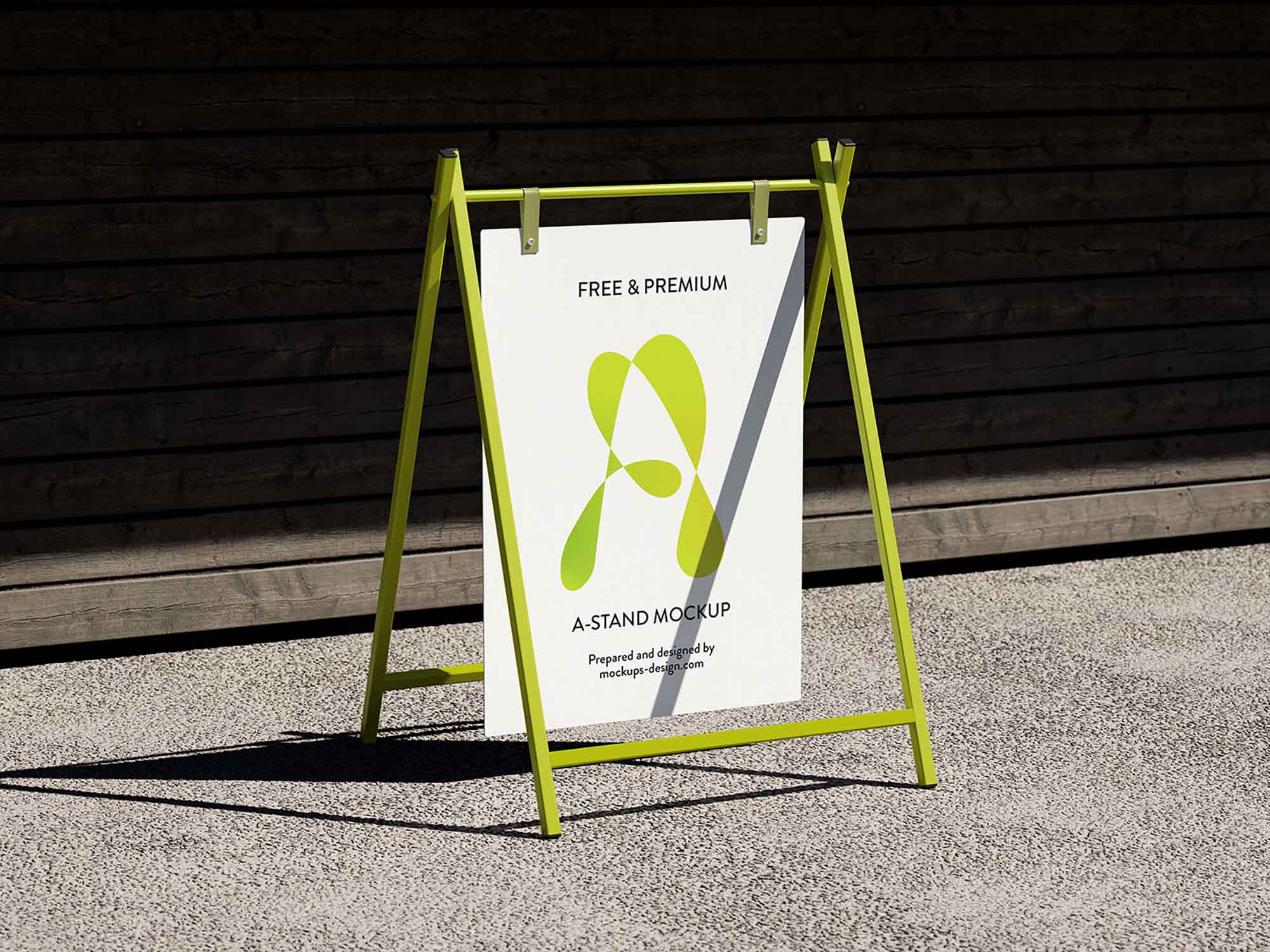 Customizable A-stand Mockup