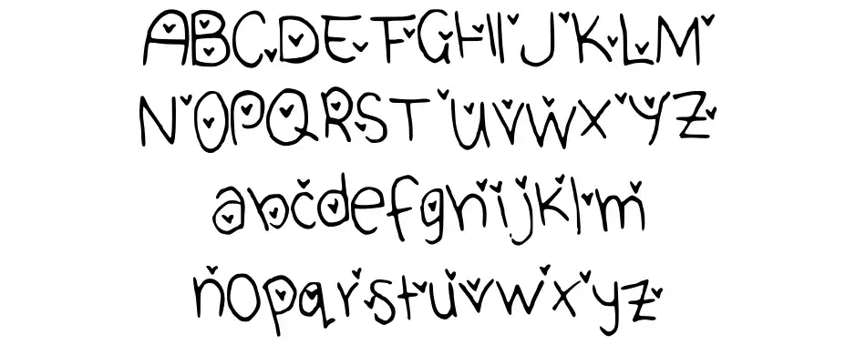 Cute Heart Font