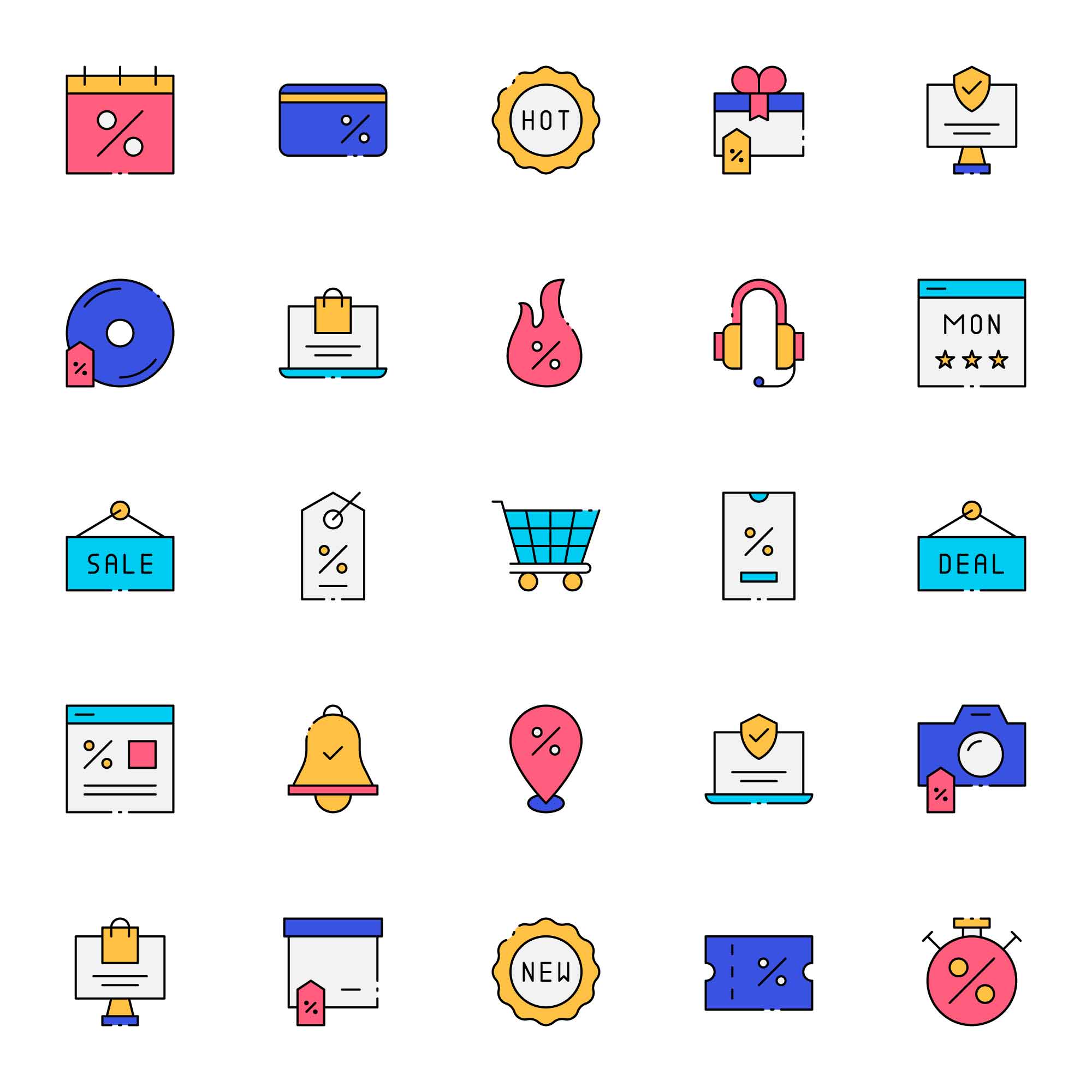Cyber Monday Icons