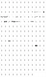 Mapa de caracteres da fonte Dead Letter Office