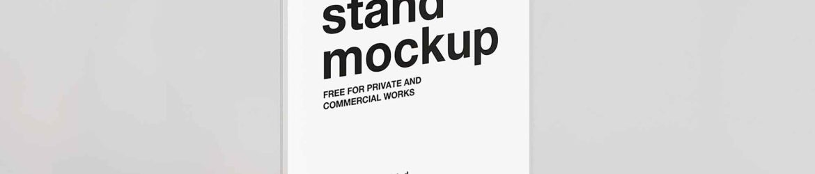 Desk Stand Mockup in PSD