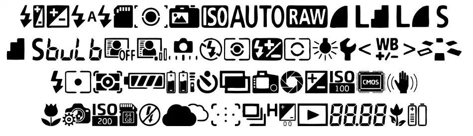 Digital Camera Symbols