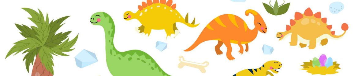 Dinosaur Hand Drawn Illustrations