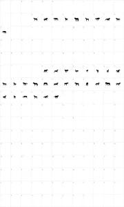 Mapa de caracteres da fonte DJ Horses 1
