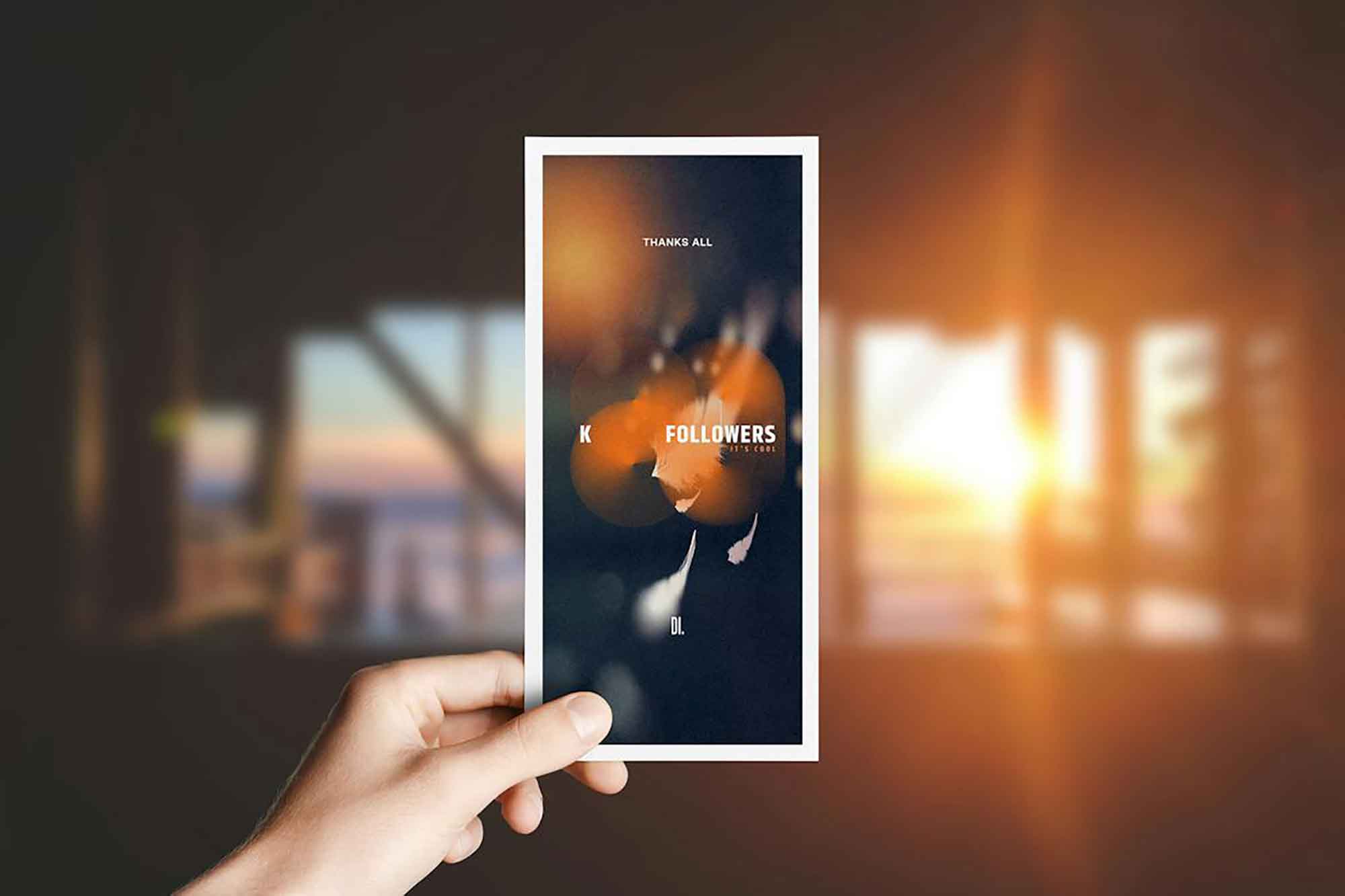 DL Flyer Kraft Mockup