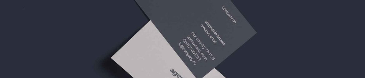 Double Sided Business Card Mockup