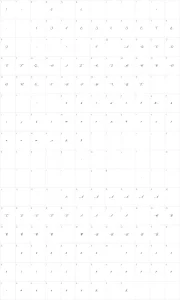 Mapa de caracteres da fonte Dragon is Coming