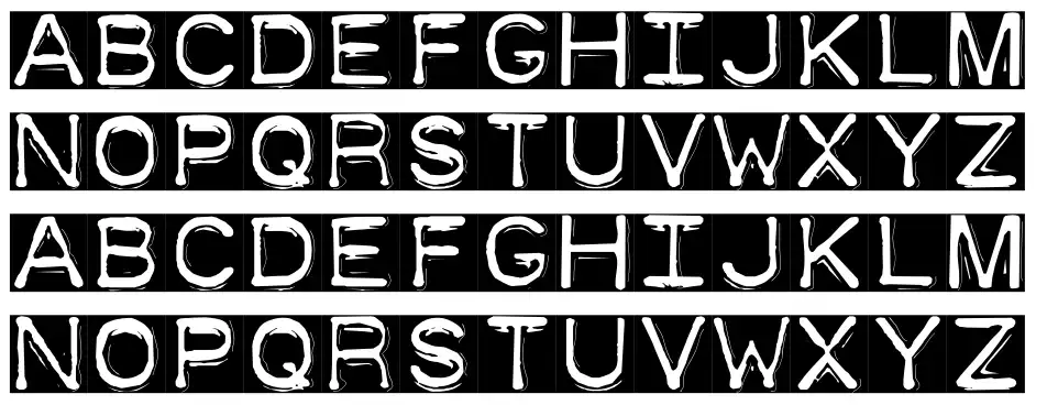Dymo Font Invers