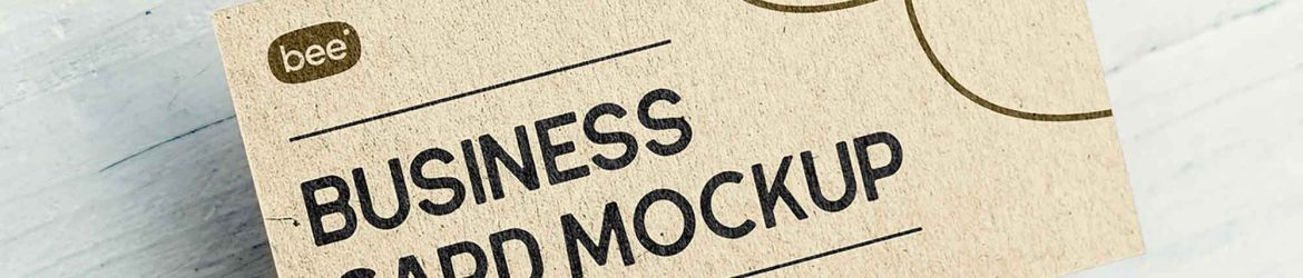Eco Business Card Mockup