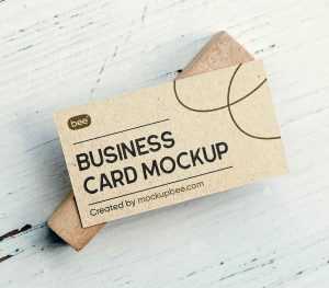 Eco Business Card Mockup
