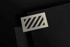 Embossed Business Card Mockup