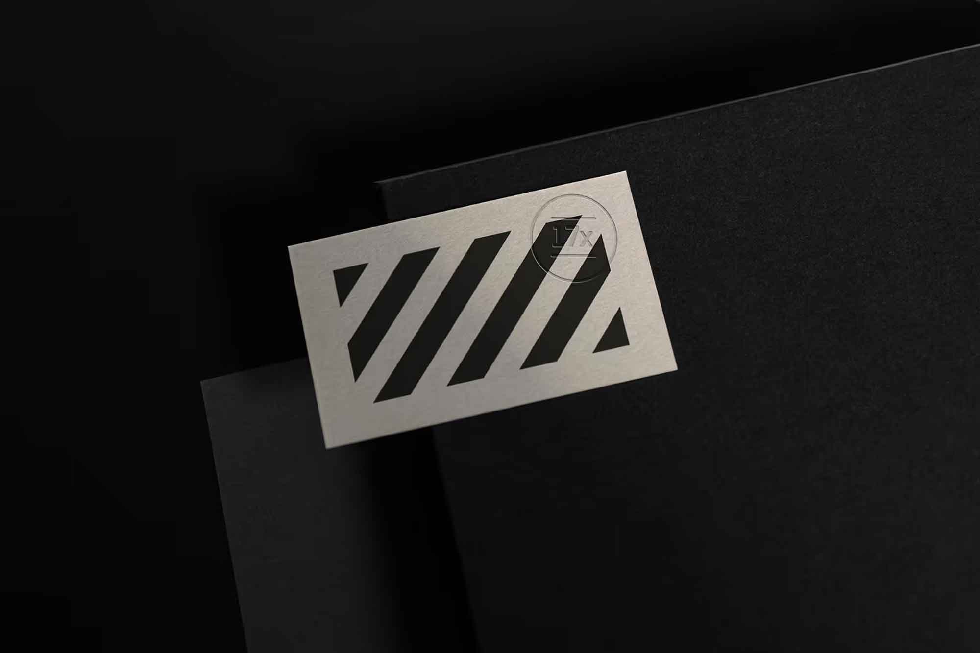 Embossed Business Card Mockup