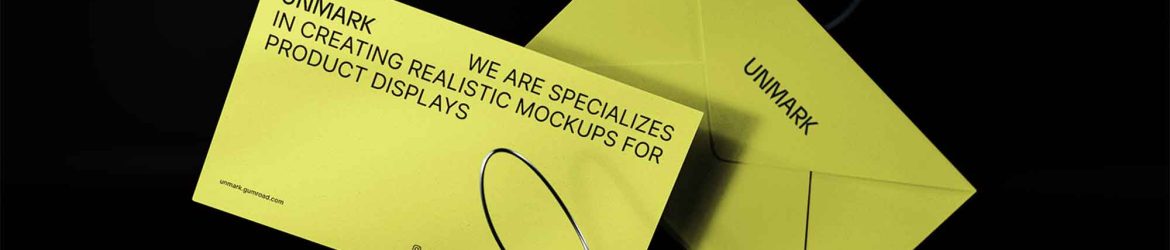 Envelope Mockup with Surface Reflection