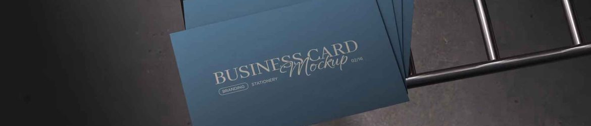 EU Business Card Mockup