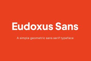 Eudoxus Sans Font