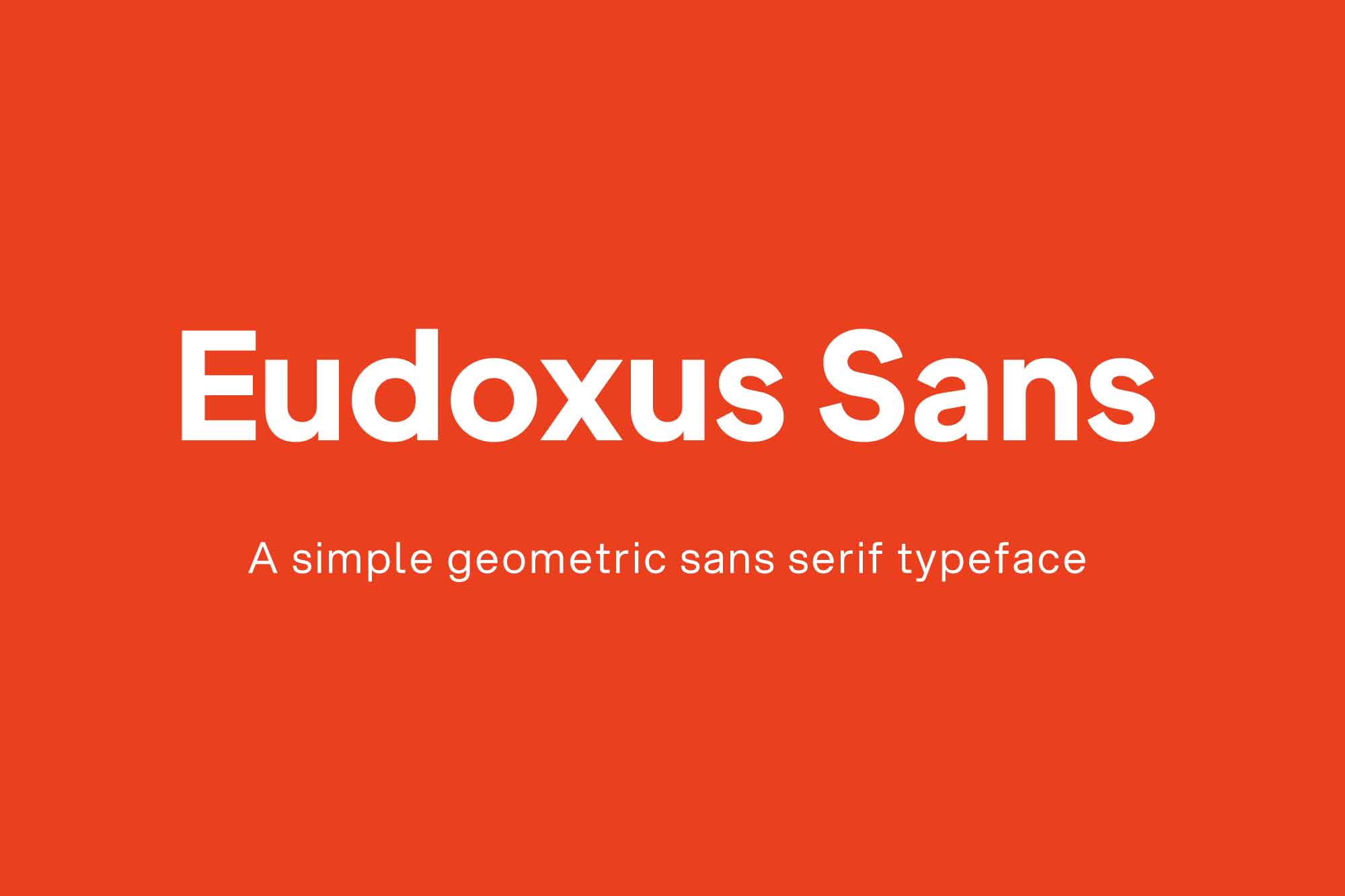 Eudoxus Sans Font