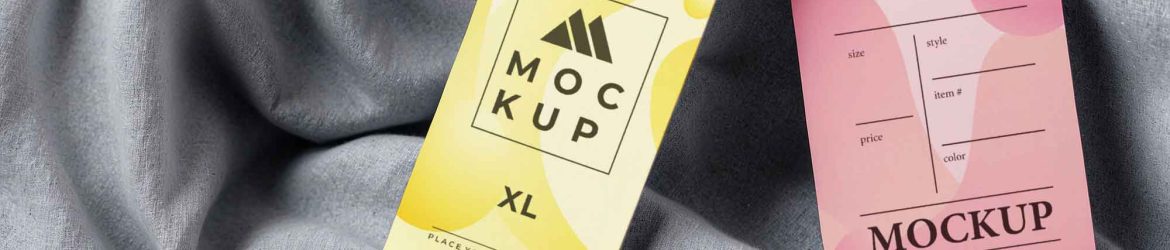 Fabric Label Tags Mockup