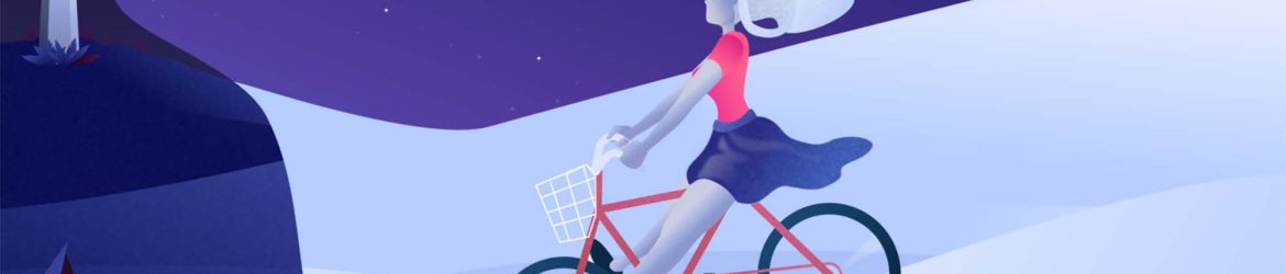 Feel Free in Dark Winter Illustration (Sketch)