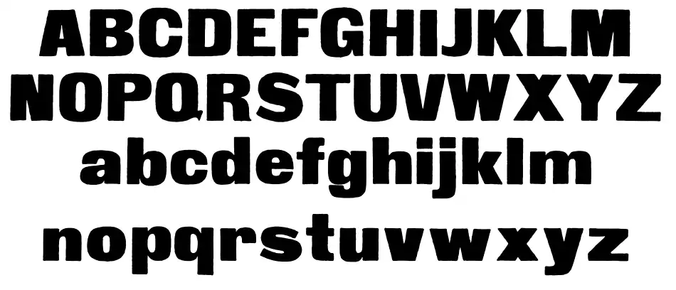Fette Steinschrift