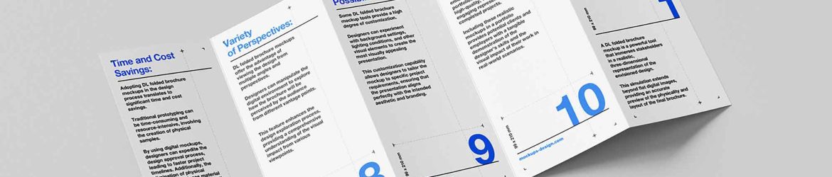 Five-Fold DL Flyer Mockup