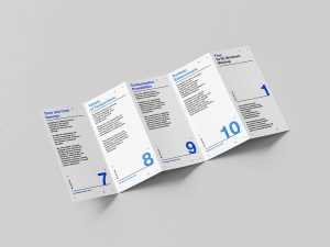 Five-Fold DL Flyer Mockup