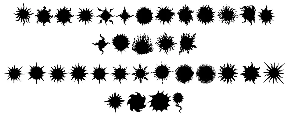 Flaming Stars & Splatters