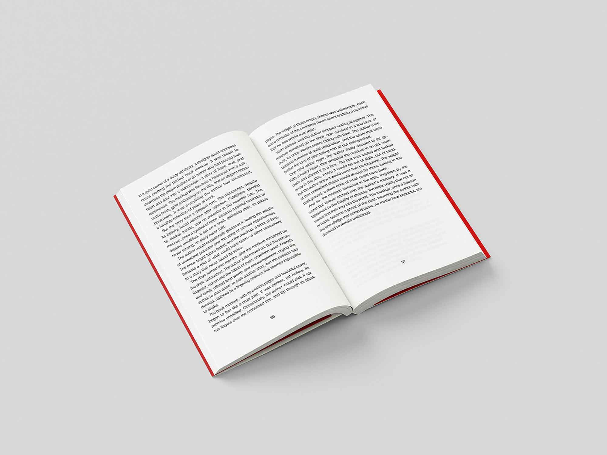 Flap Cover Book Mockup