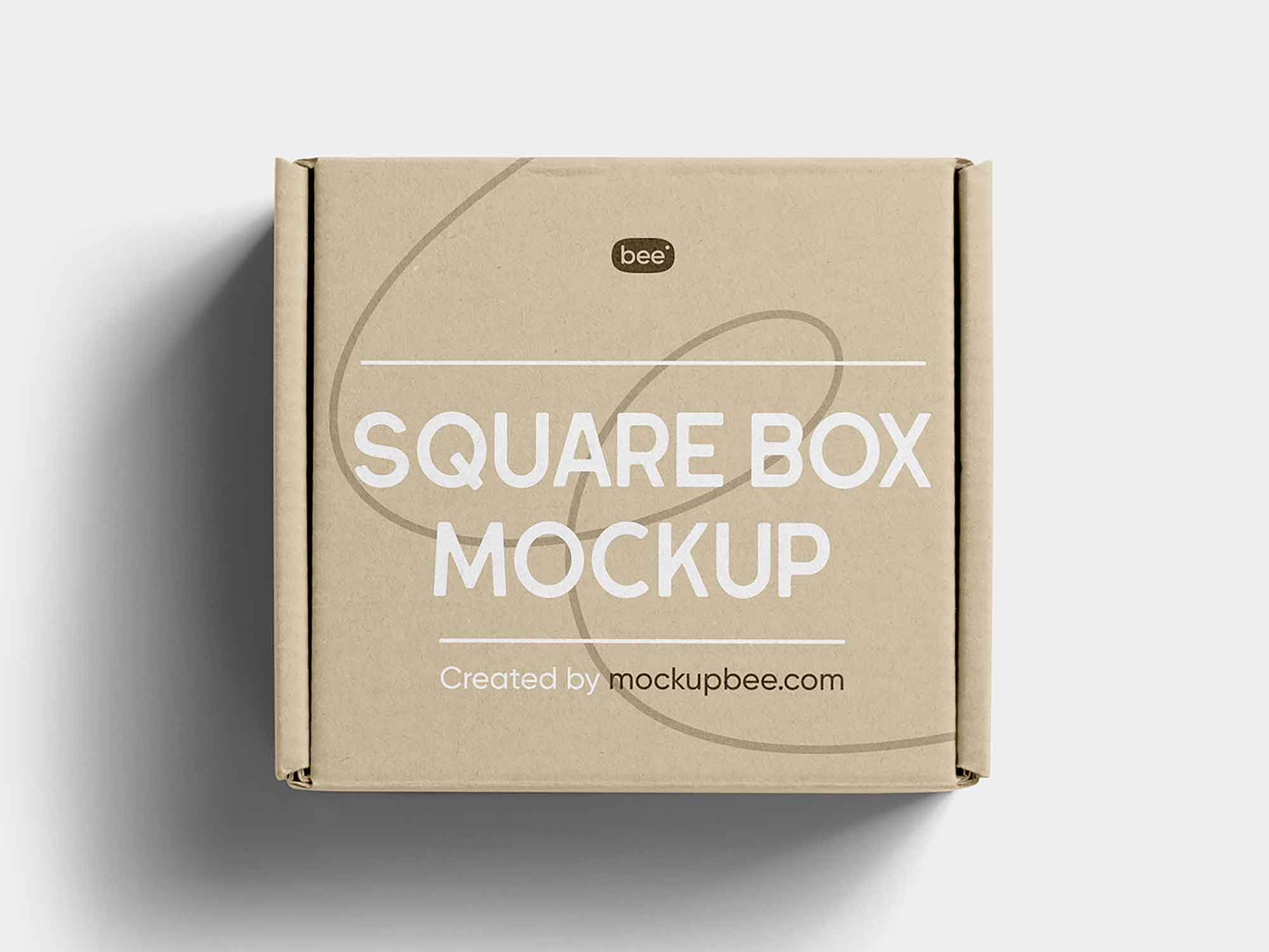 Flap Square Box Mockup