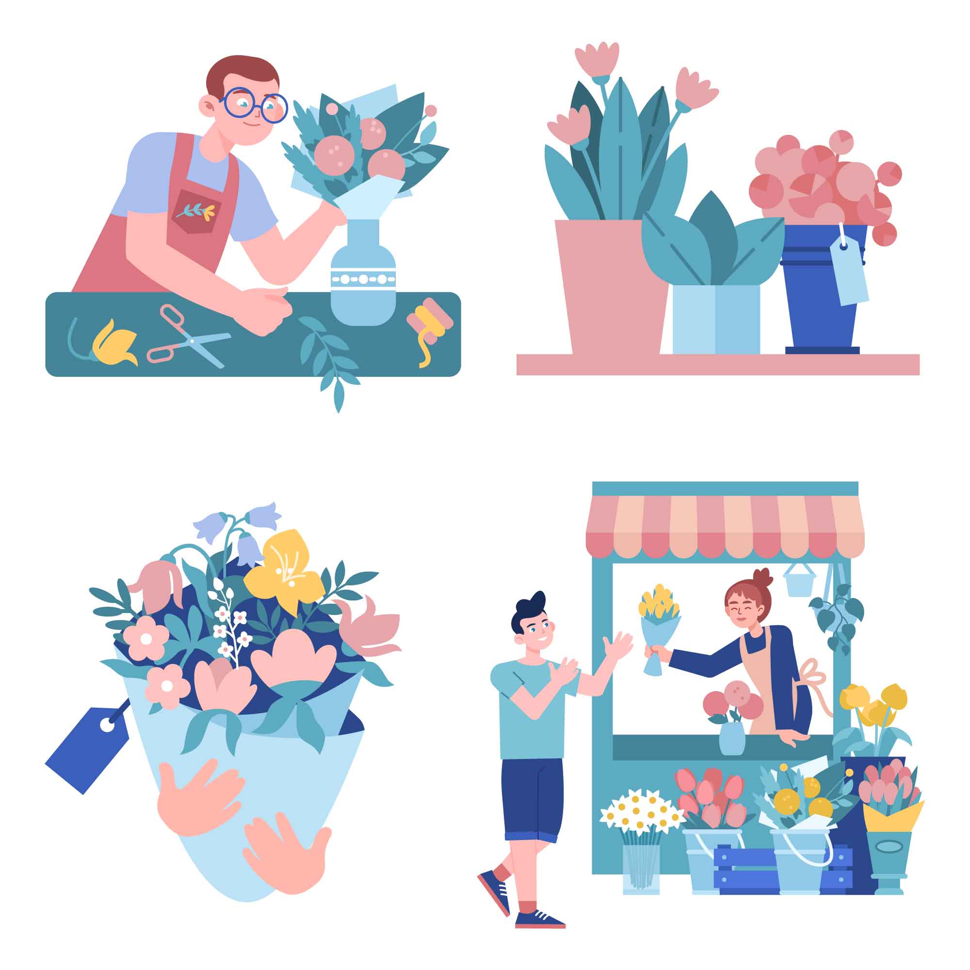 Florist Illustrations