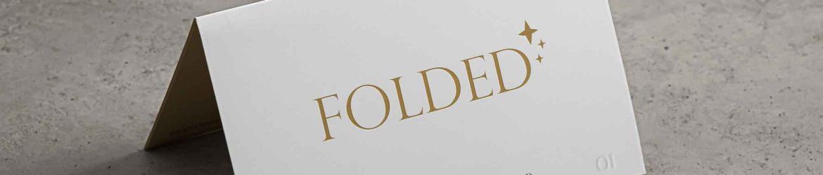 Folded Invitation Card Mockup
