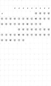 Mapa de caracteres da fonte Fonts Bomb Jigsaw