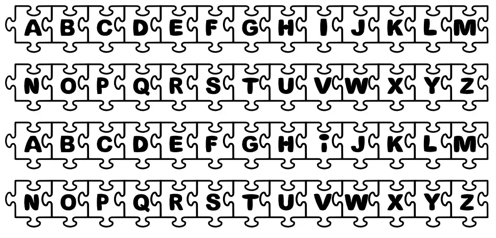 Fonts Bomb Jigsaw