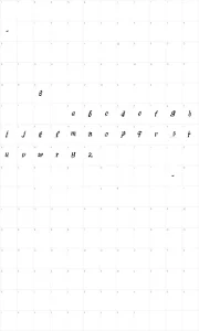 Mapa de caracteres da fonte Fonts-Lab Symphony