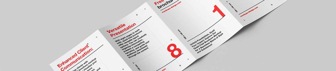 Four Fold Brochure Mockup