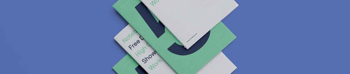Four Notebooks Mockup
