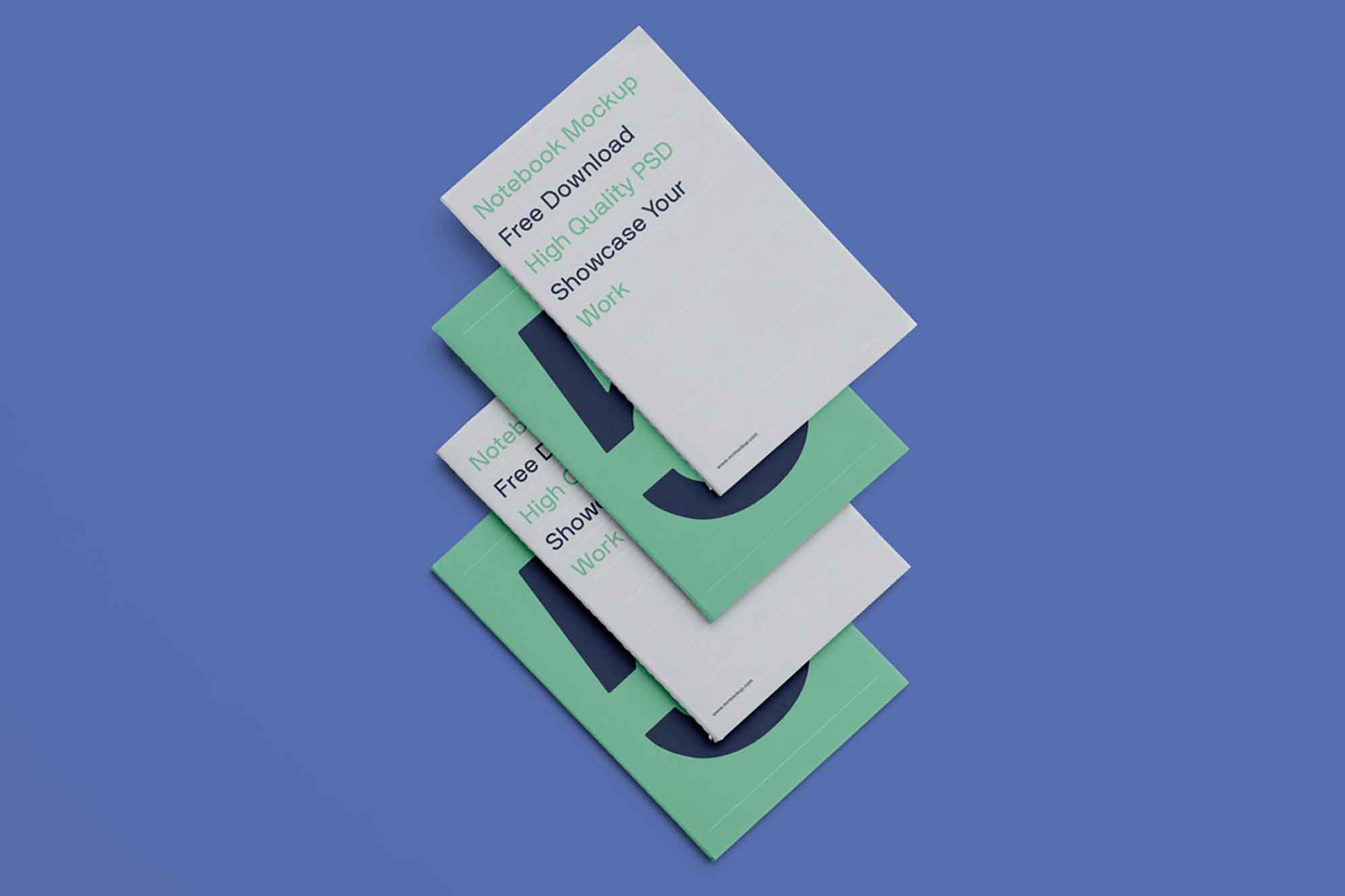 Four Notebooks Mockup