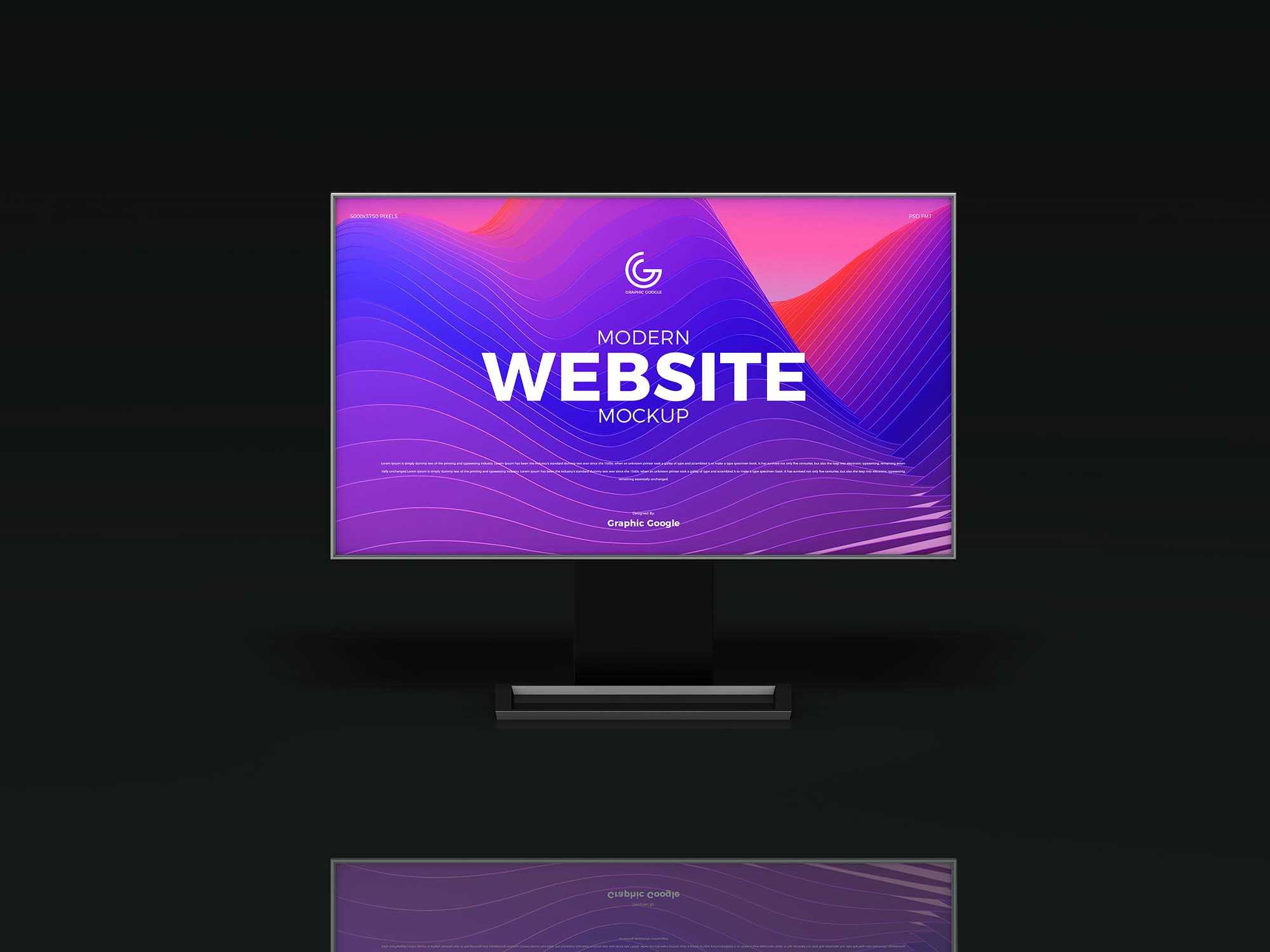 Free 2 Perspective Modern Website Mockups (PSD)