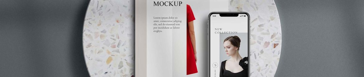 Free A4 Magazine Mockup Scene (PSD)