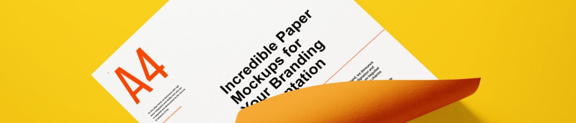 Free A4 Paper Letter Mockup PSD
