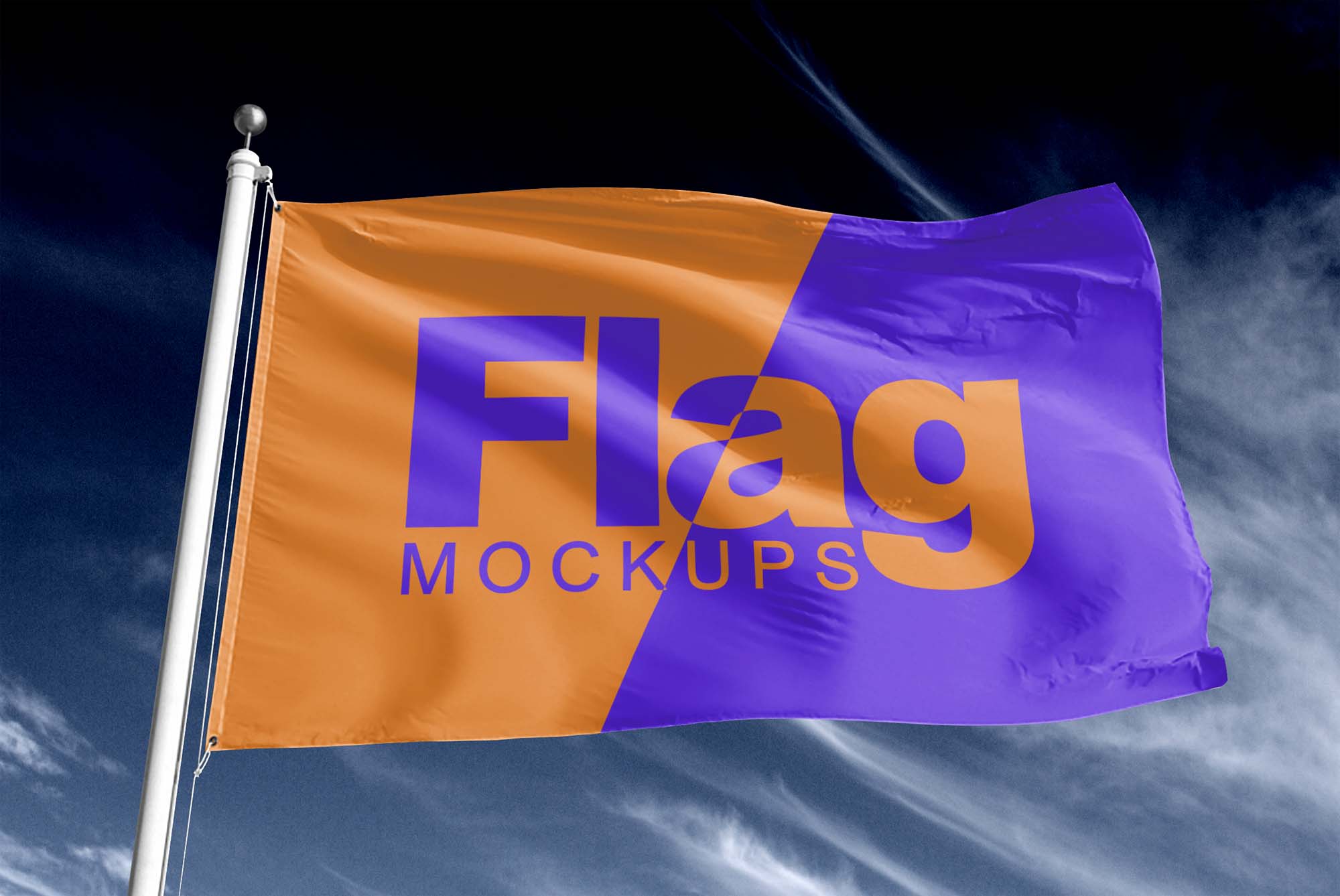 Free Advertising Display Signs and Flag Mockups (PSD)