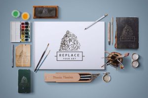 Free Art Equipments Mockups (PSD)