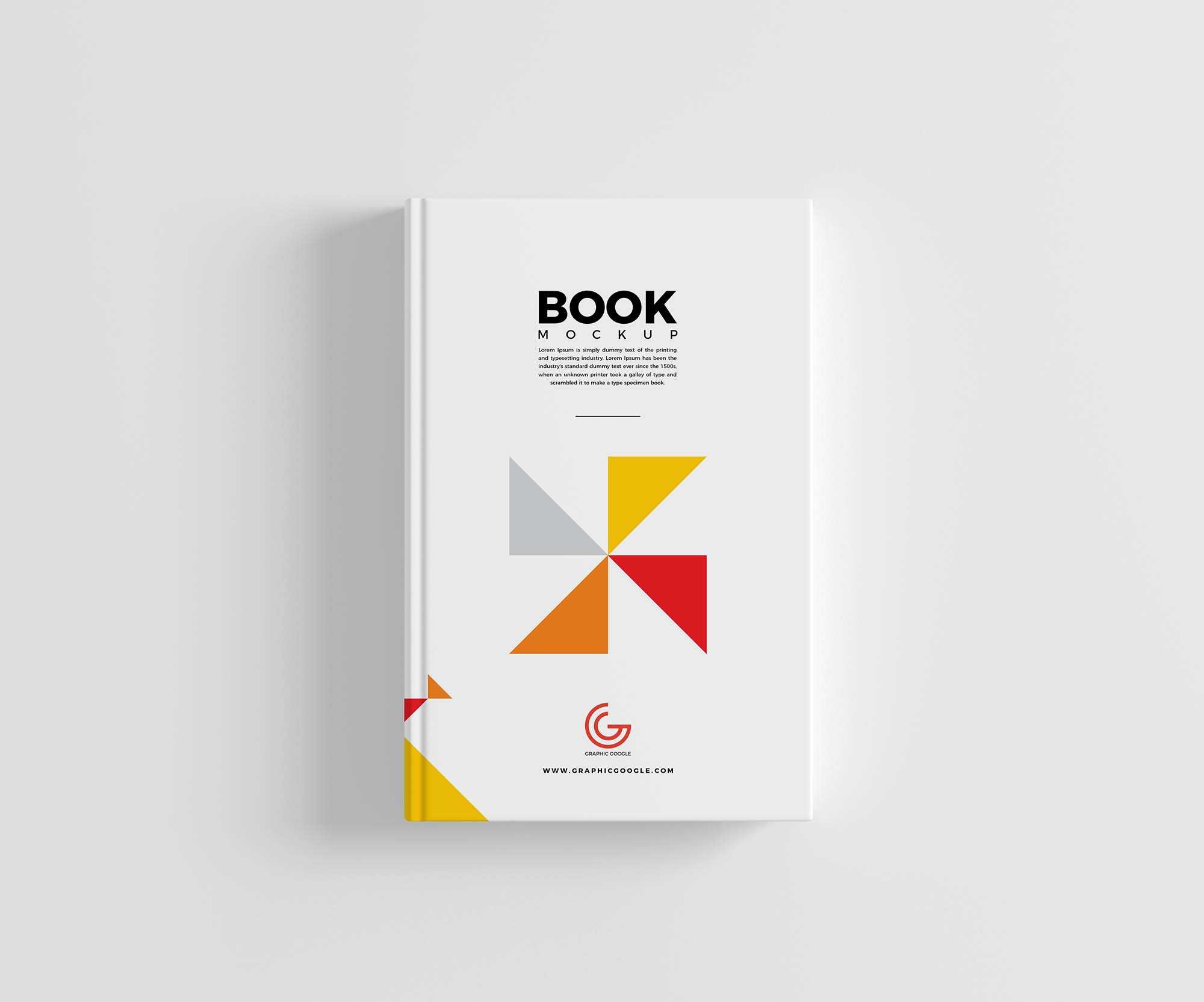 Free Book Hard Cover Mockup (PSD)