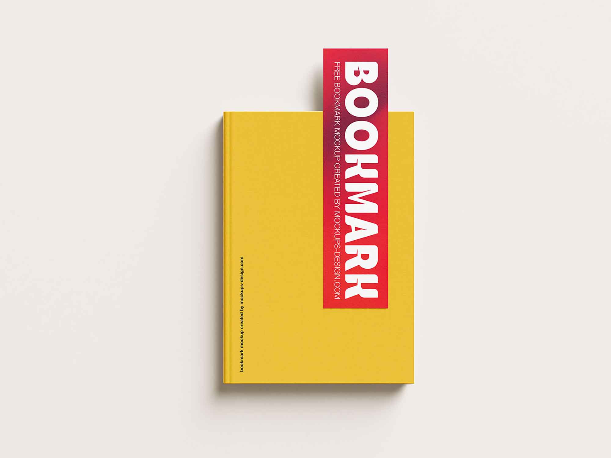 Free Bookmark Mockup