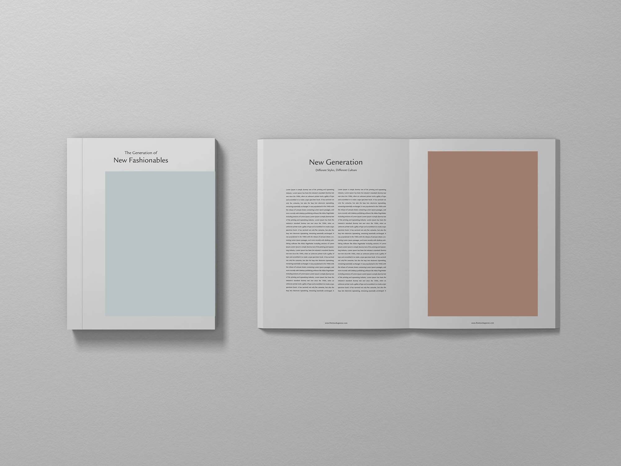Free Branding Magazine Mockup (PSD)